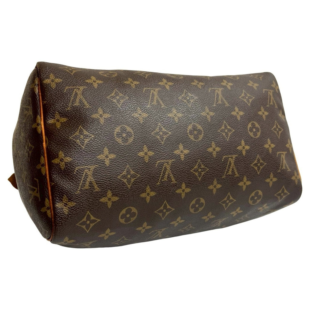 Louis Vuitton Brown Leather Pvc Boston Bag Handbag