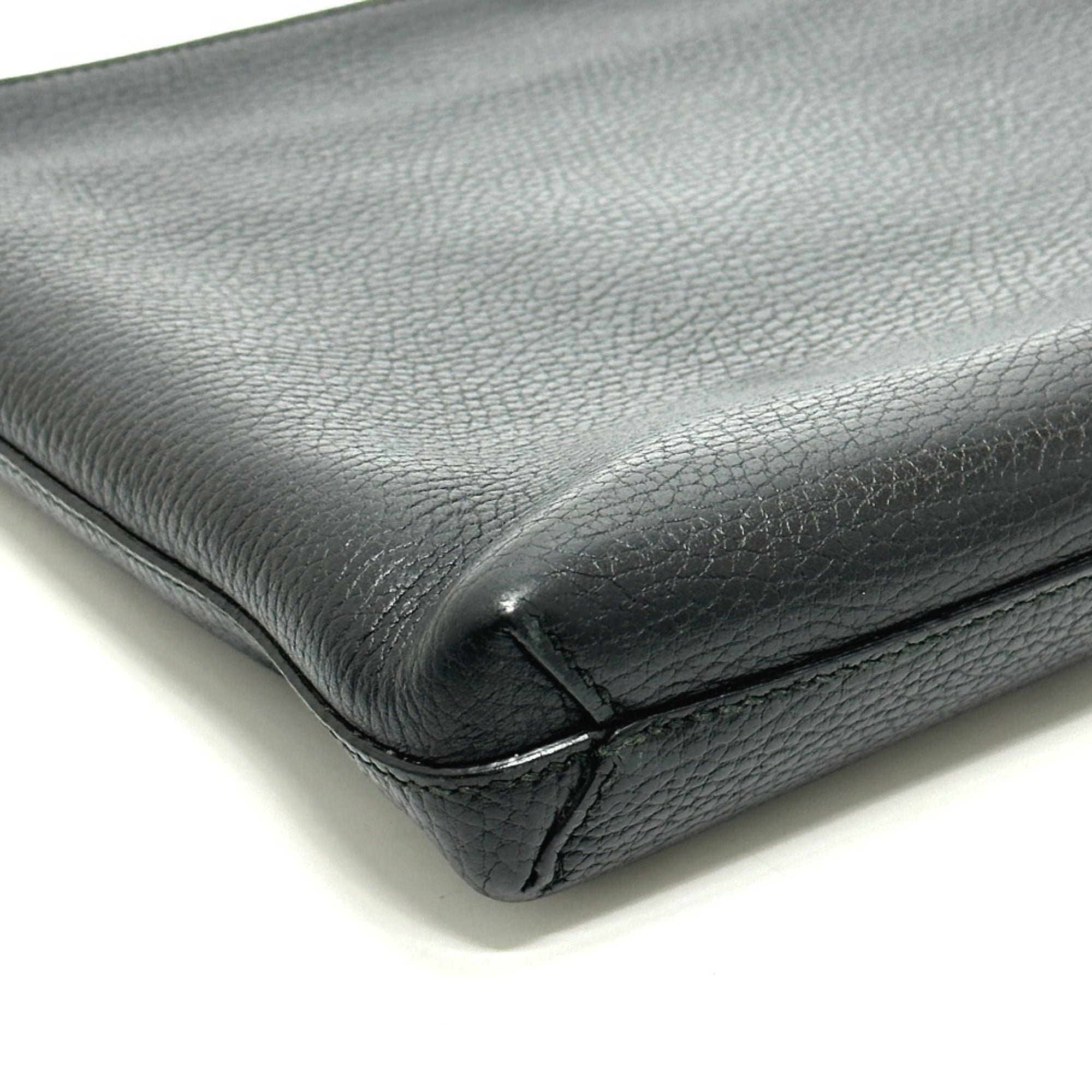 Gucci Black Leather Clutch Bag (Pre-Owned)
