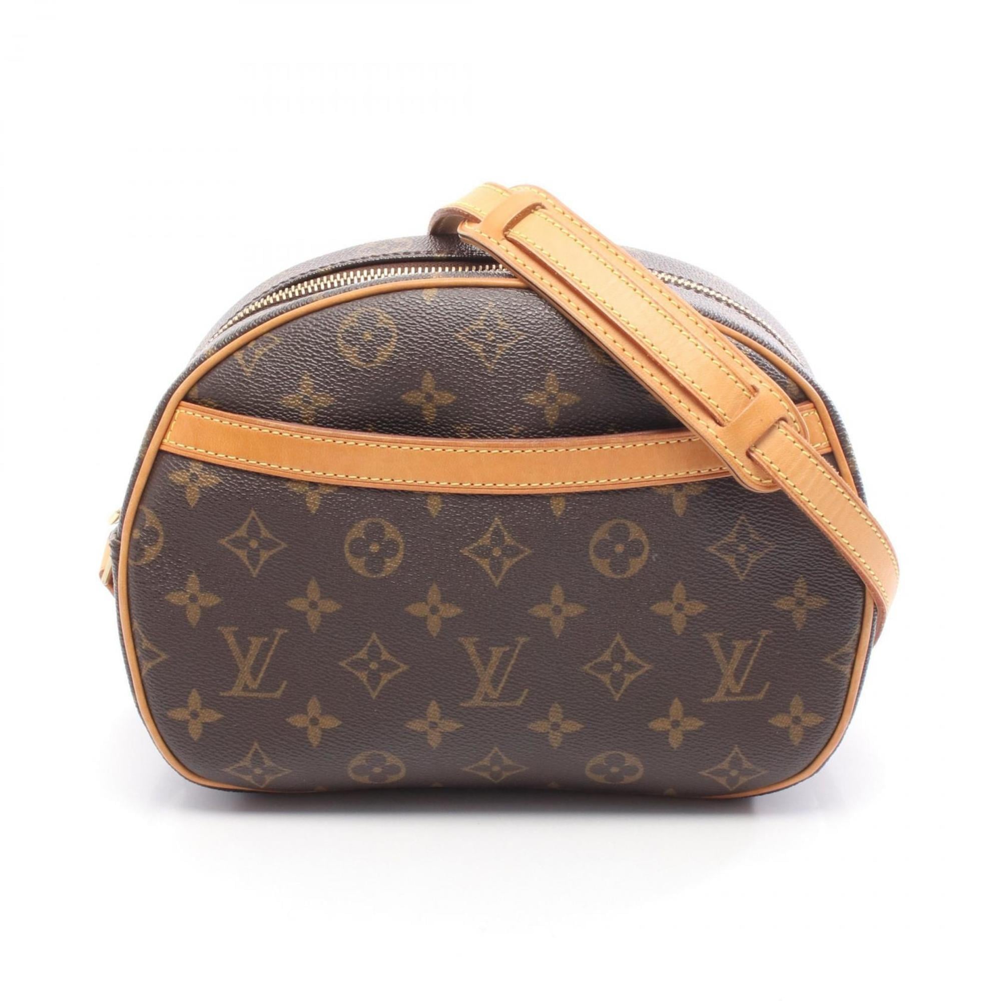 Louis Vuitton Monogram Brown Coated Canvas Leather Shoulder Bag