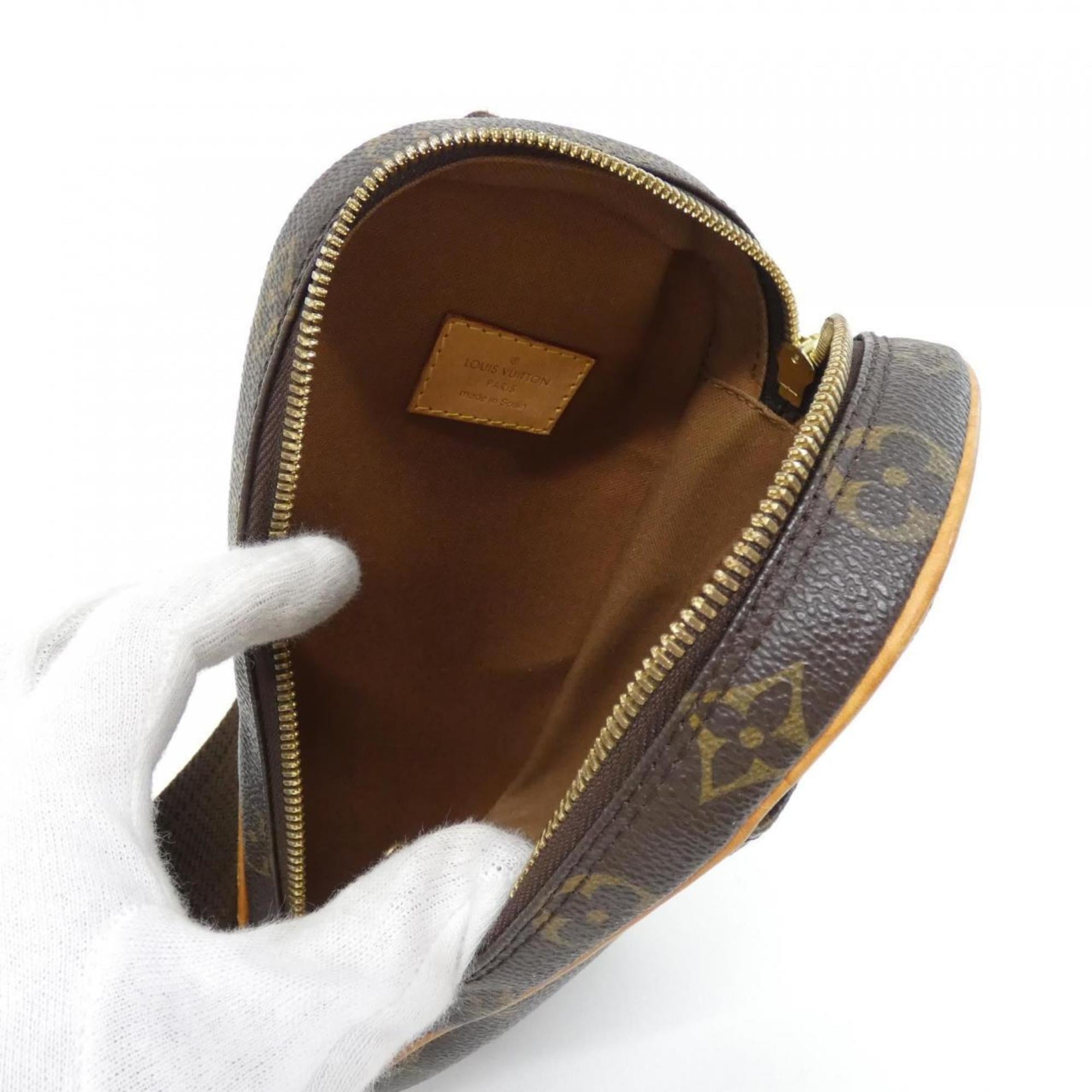 Louis Vuitton Marron Coated Canvas Pochette Shoulder Bag