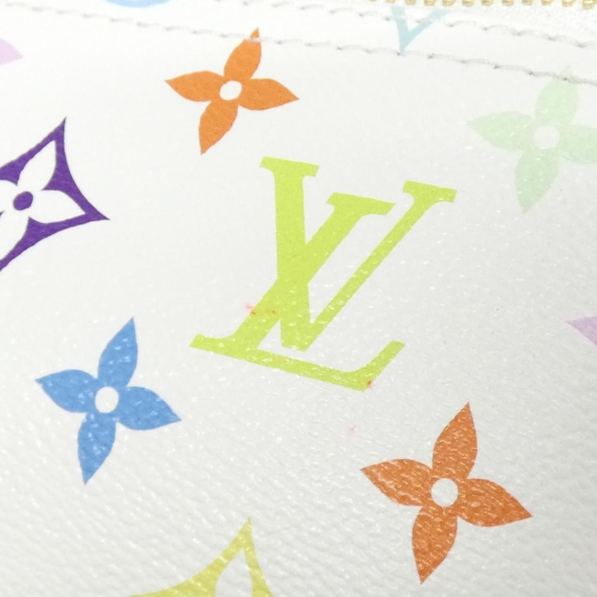 Louis Vuitton Monogram Multicolore White Coated Canvas Boston Bag