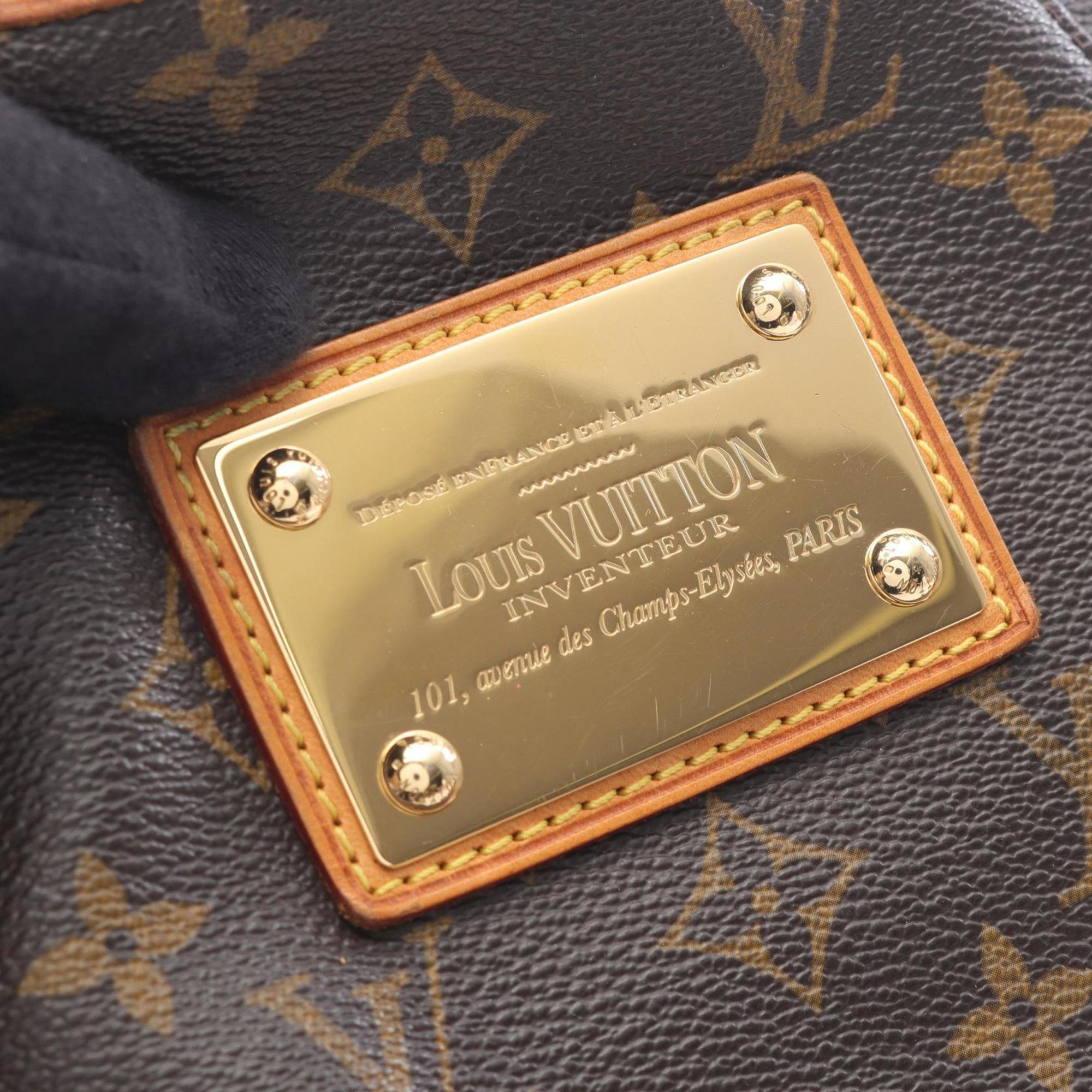 Louis Vuitton Brown Coated Canvas Leather Shoulder Bag