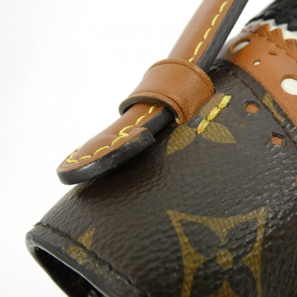 Louis Vuitton Monogram Marron Coated Canvas Leather Handbag Pochette