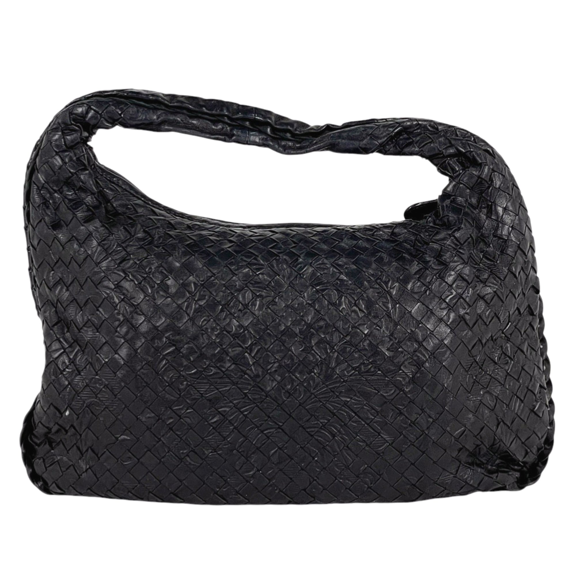 Bottega Veneta Black Leather Handbag Shoulder Bag