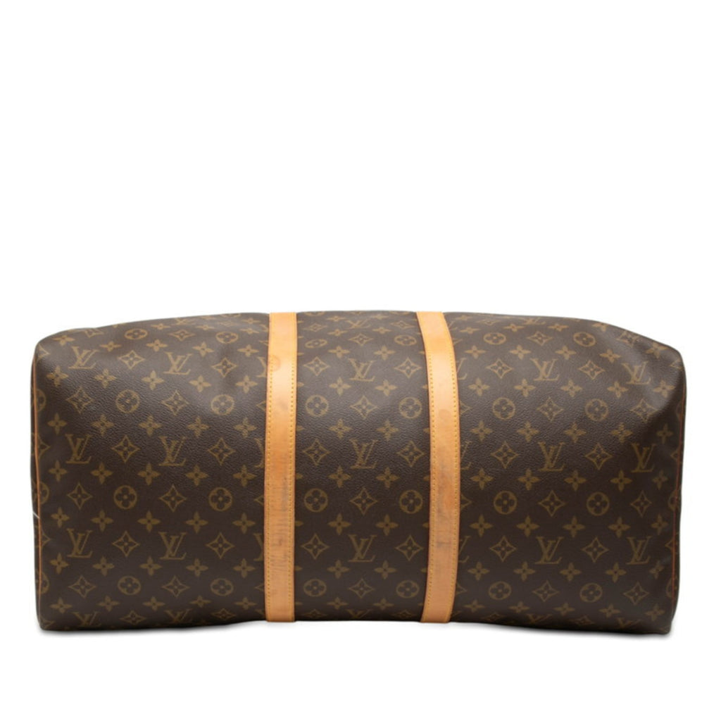 Louis Vuitton Brown Pvc Leather Boston Bag