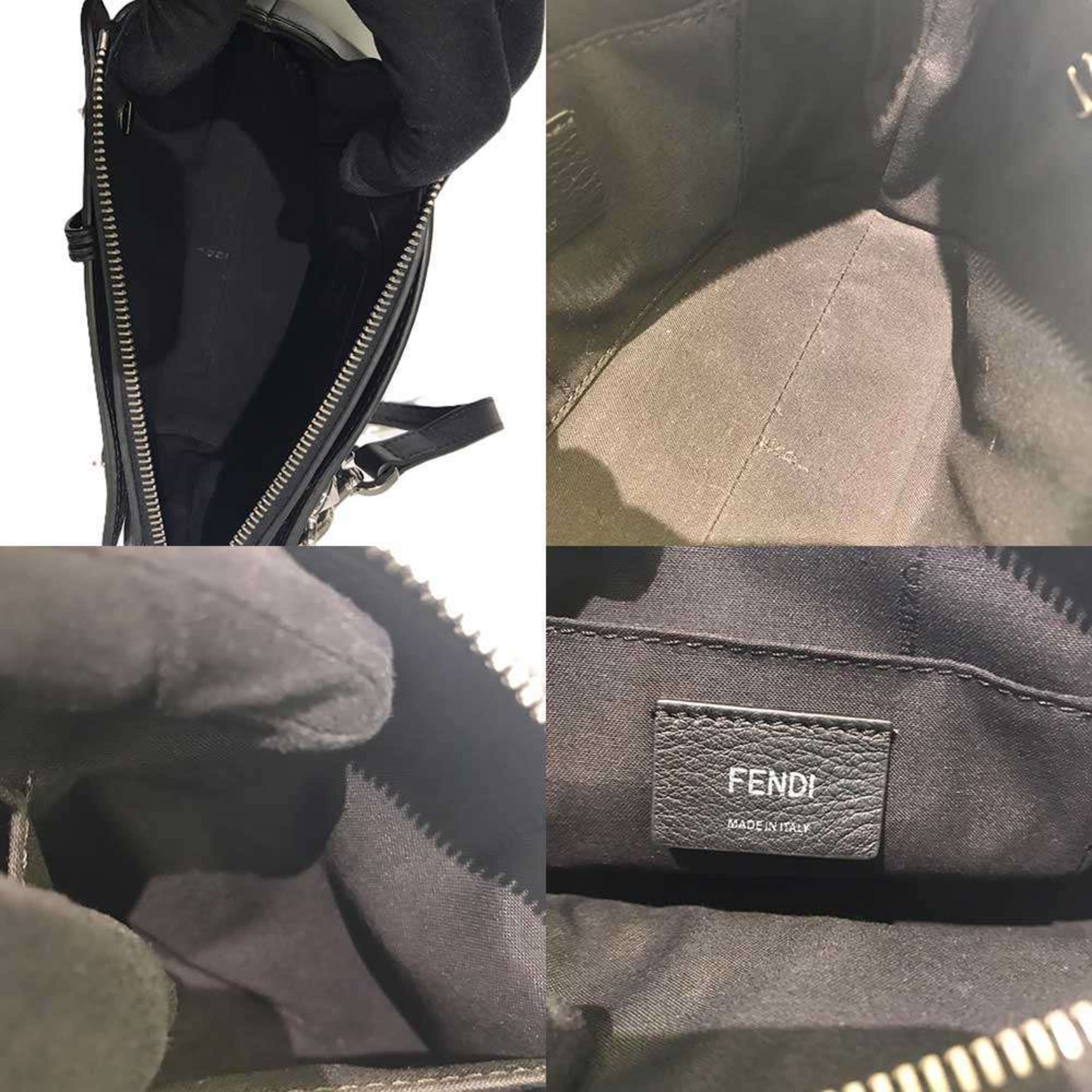 Fendi Black Leather Handbag Shoulder Bag