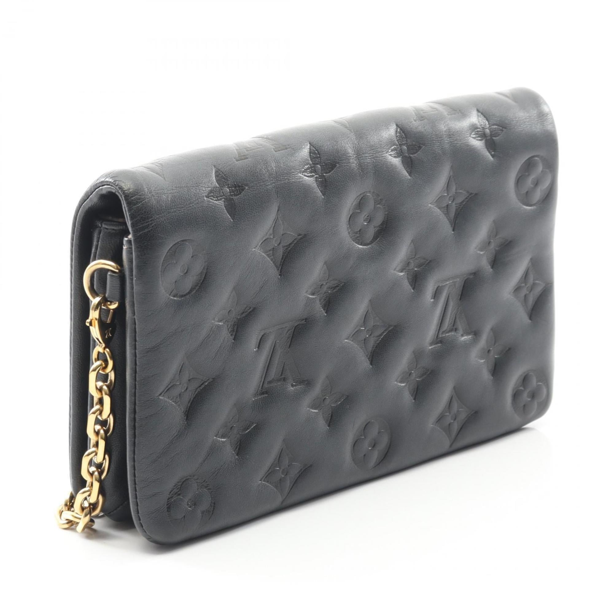 Louis Vuitton Black Noir Leather Shoulder Bag