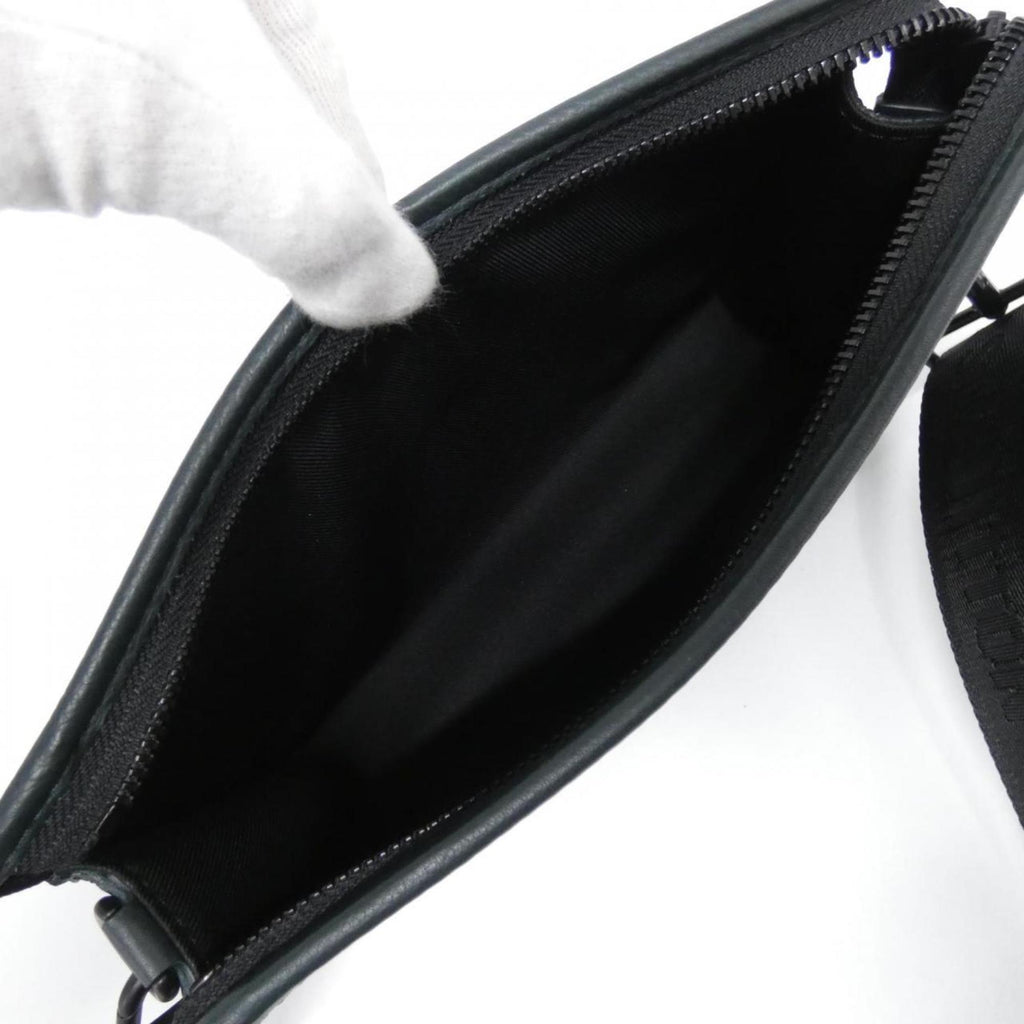 Louis Vuitton Green Leather Pouch Shoulder Bag