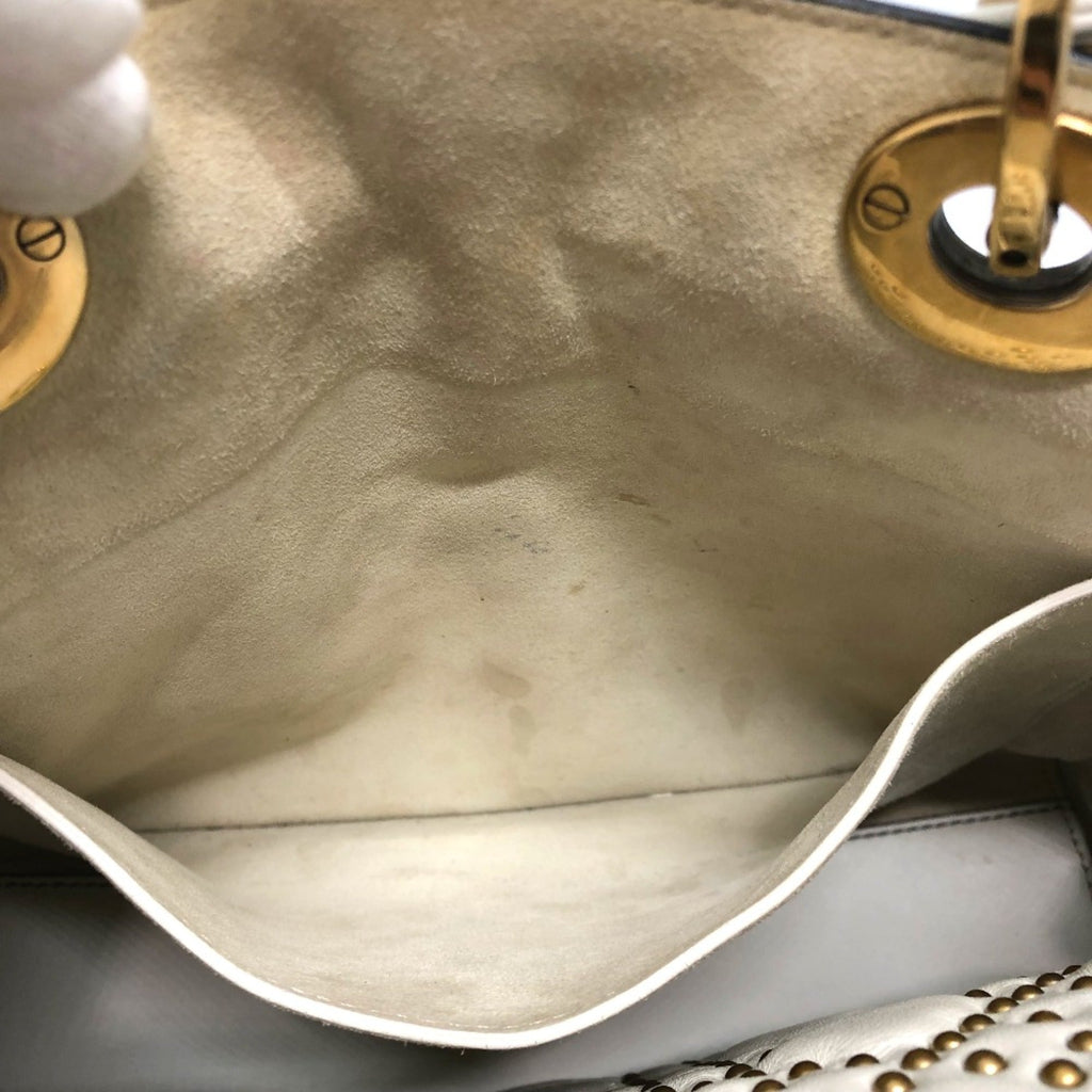 Christian Dior White Leather Handbag (Pre-Owned)