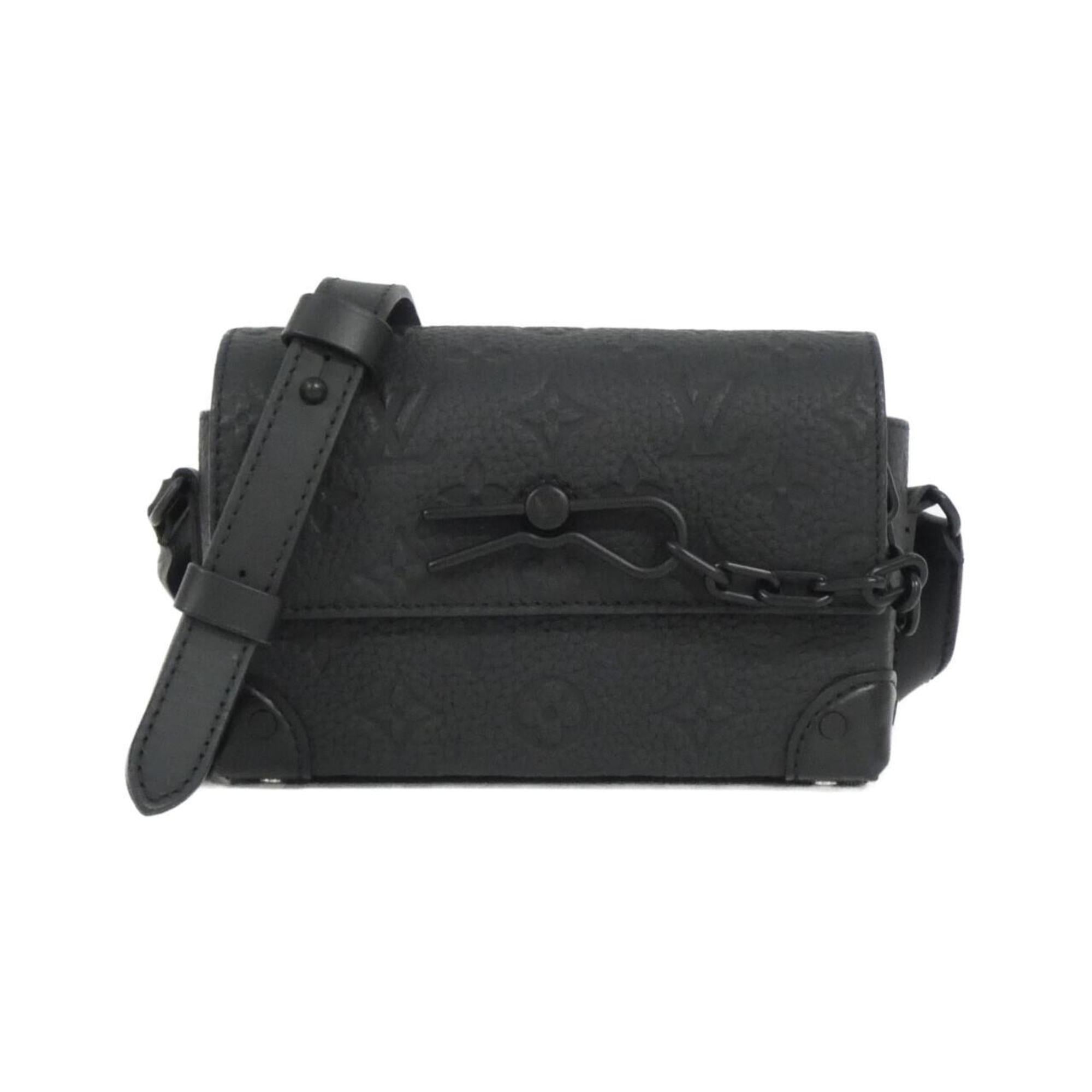 Louis Vuitton Black Leather Shoulder Bag