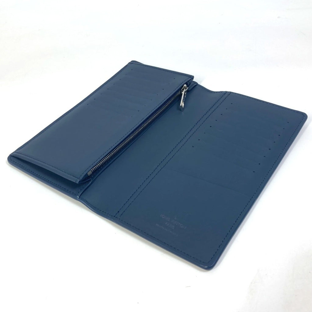 Louis Vuitton Navy Leather Long Wallet