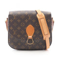 Louis Vuitton Brown Monogram Coated Canvas Leather Handbag Shoulder Bag