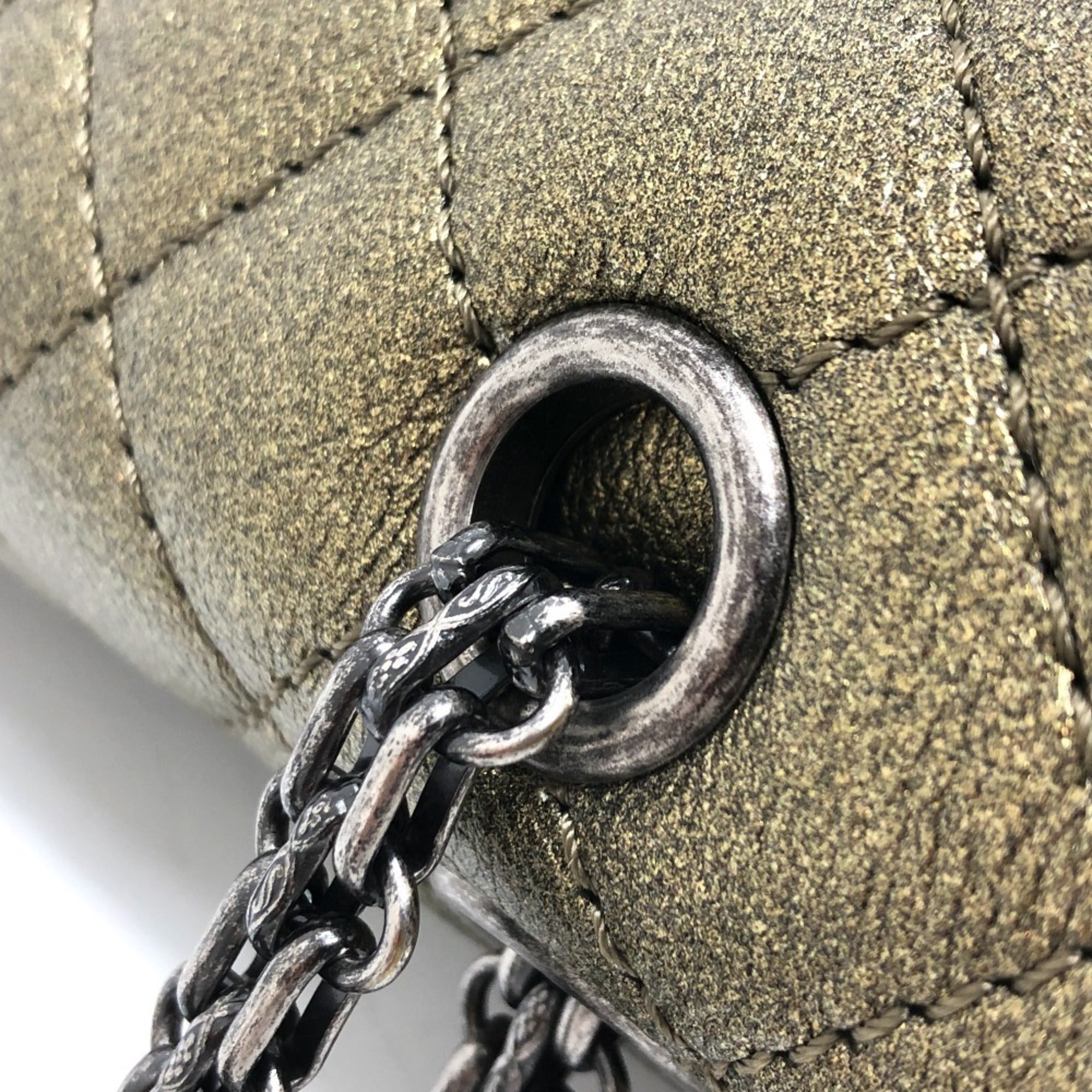 Chanel Bronze Leather Shoulder Bag