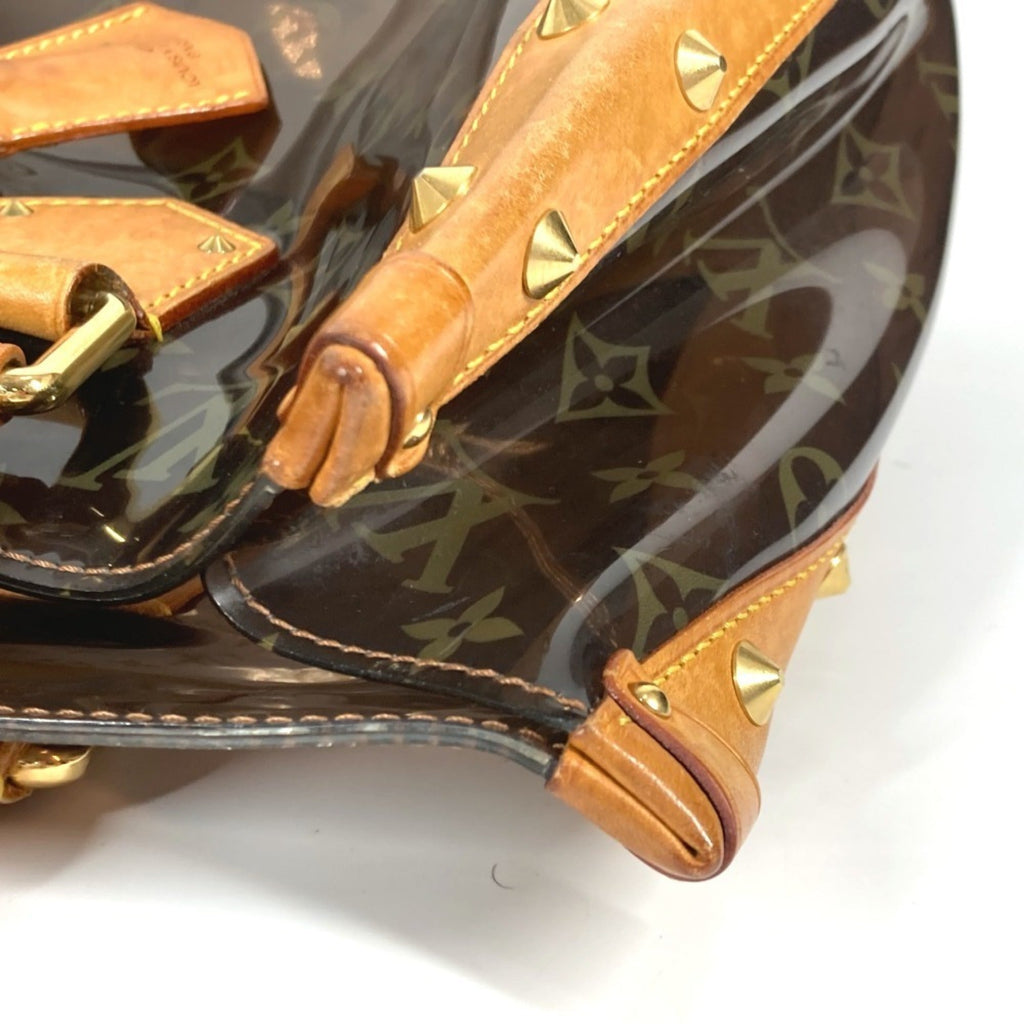 Louis Vuitton Brown Vinyl Shoulder Bag Tote Bag