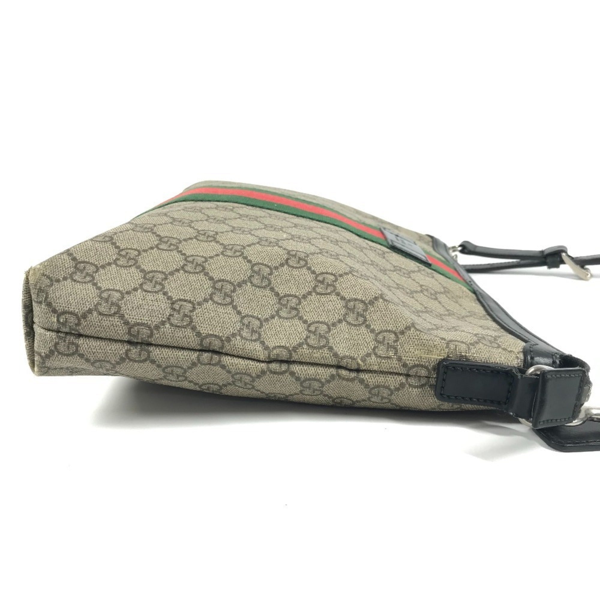 Gucci Beige Gg Supreme Shoulder Bag (Pre-Owned)