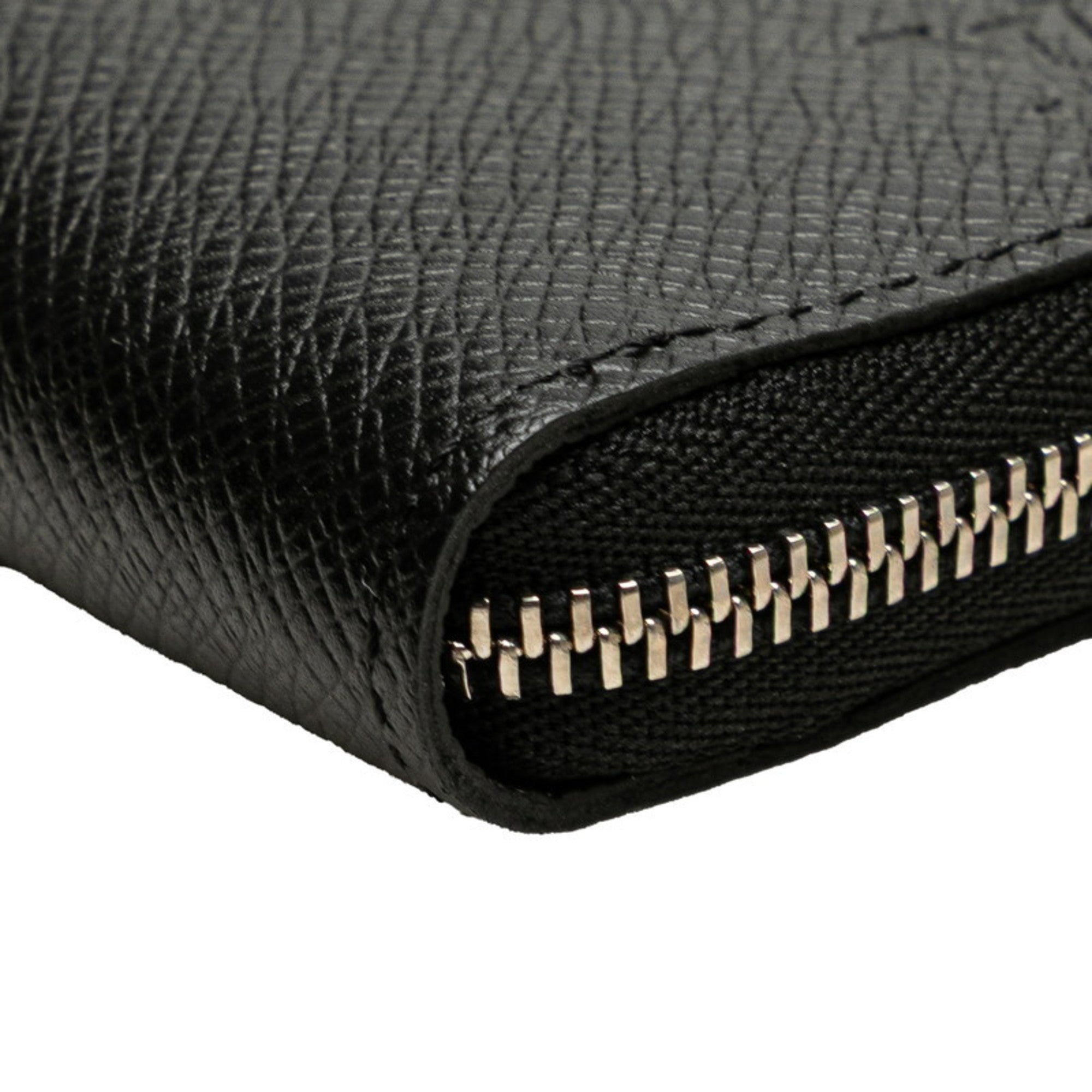 Louis Vuitton Taiga Ardoise Black Leather Coin Purse/Coin Case
