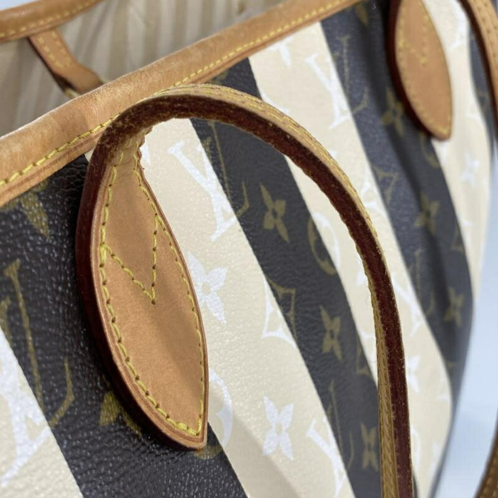 Louis Vuitton Beige Brown Monogram Rayures Tote Bag