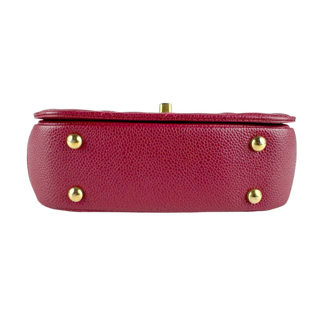 Chanel Pink Grained Calfskin Shoulder Bag