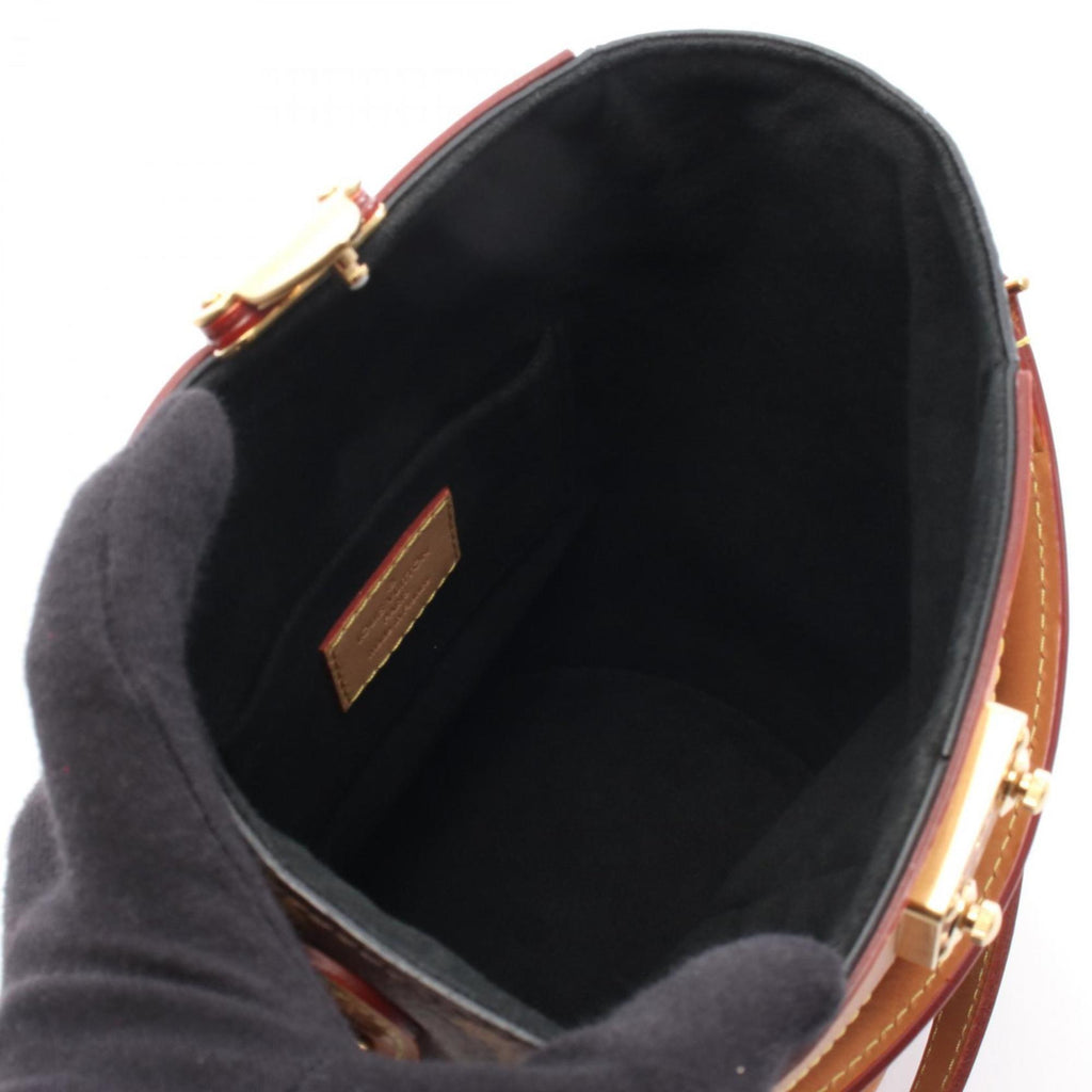 Louis Vuitton Brown Monogram Coated Canvas Leather Handbag