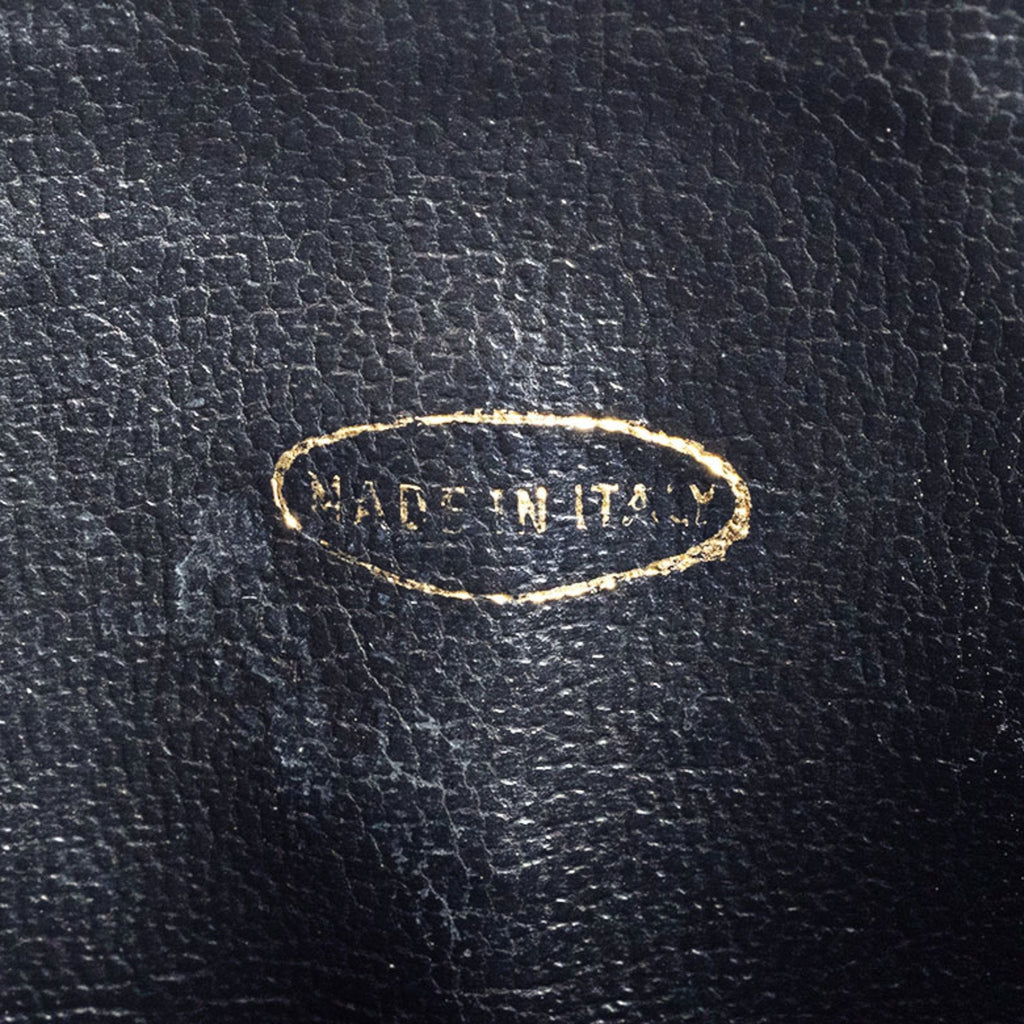 Chanel Black Leather Handbag Pouch Vanity Bag
