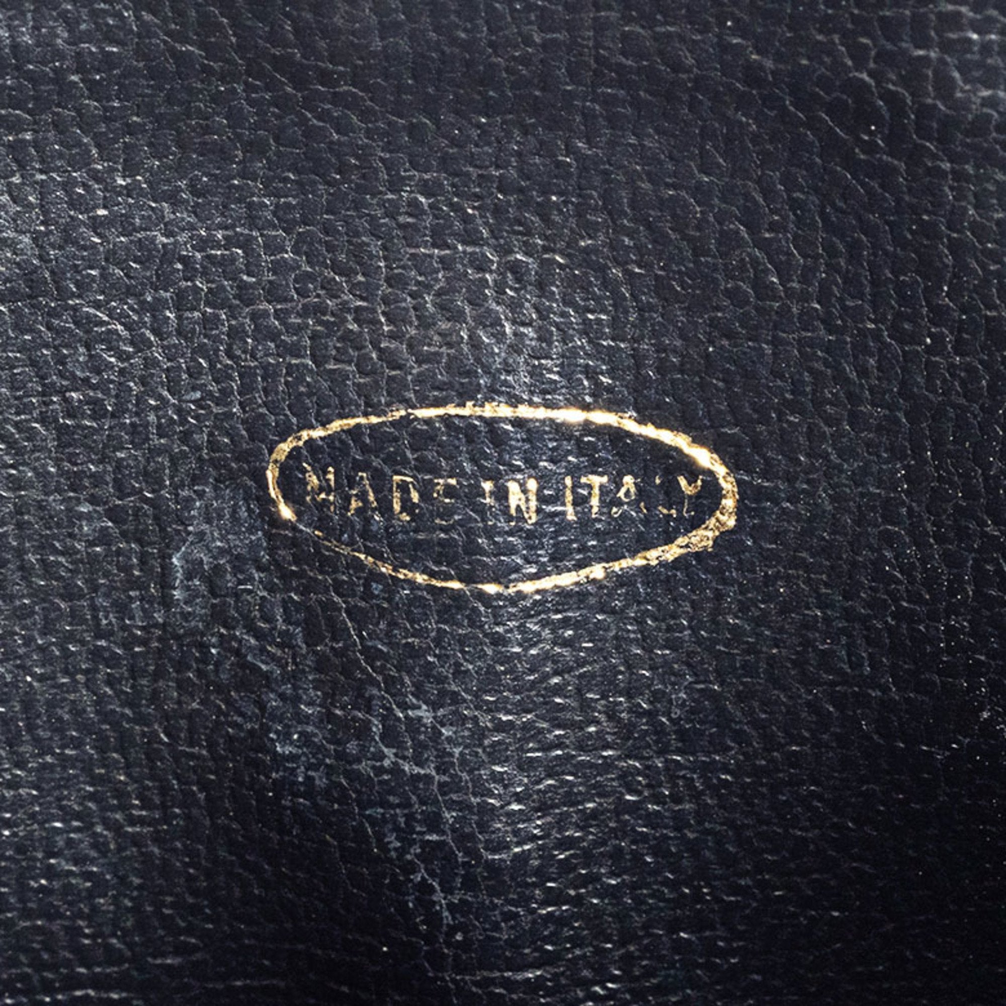Chanel Black Leather Handbag Pouch Vanity Bag