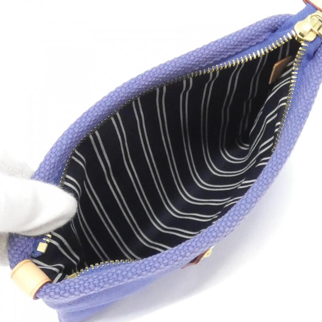 Louis Vuitton Blue Navy Canvas Handbag Pochette