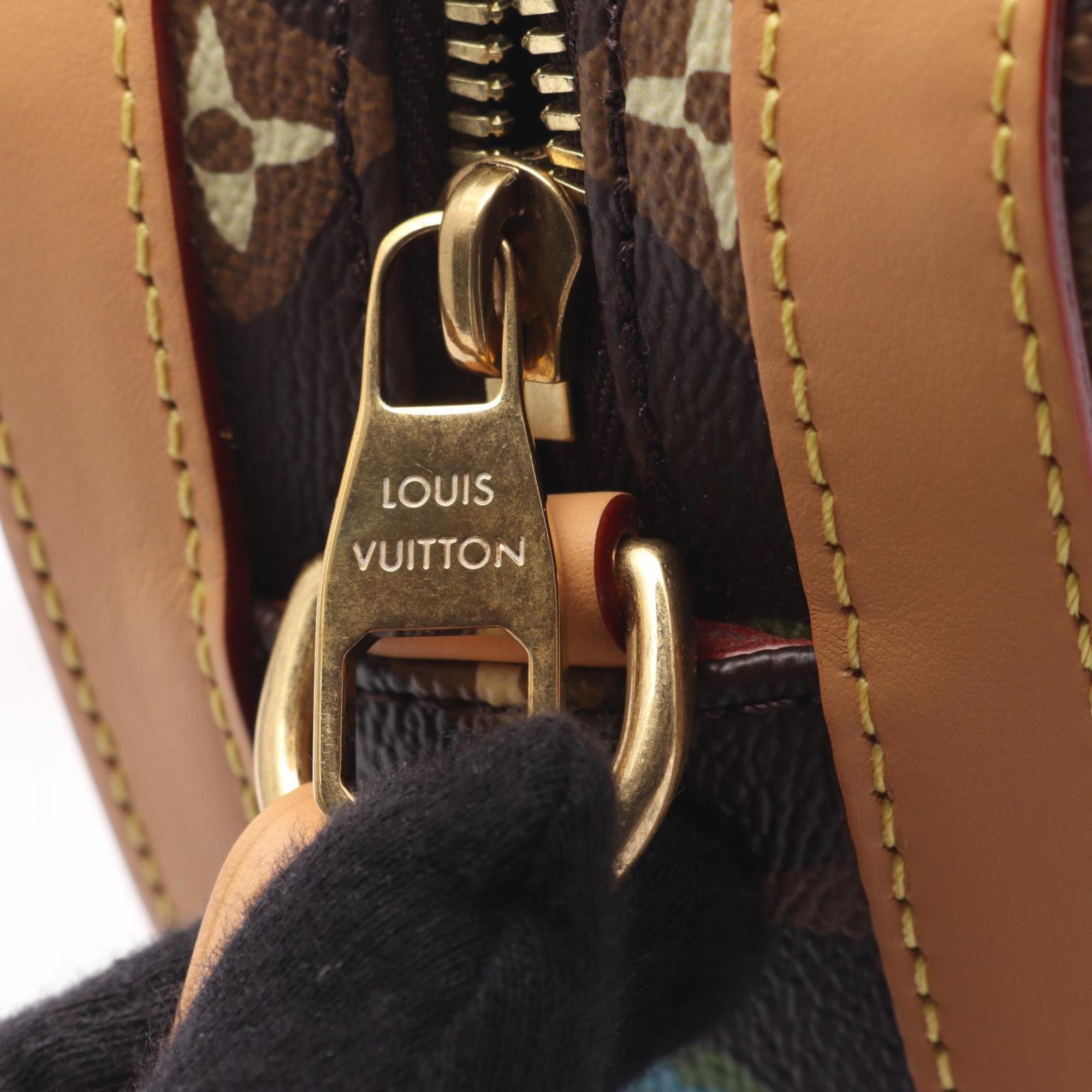 Louis Vuitton Brown Multi-Color Pvc Leather Shoulder Bag
