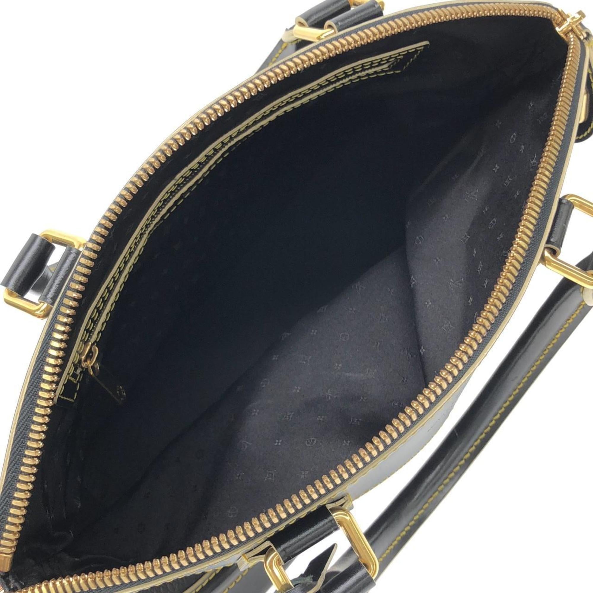 Louis Vuitton Black Leather Handbag