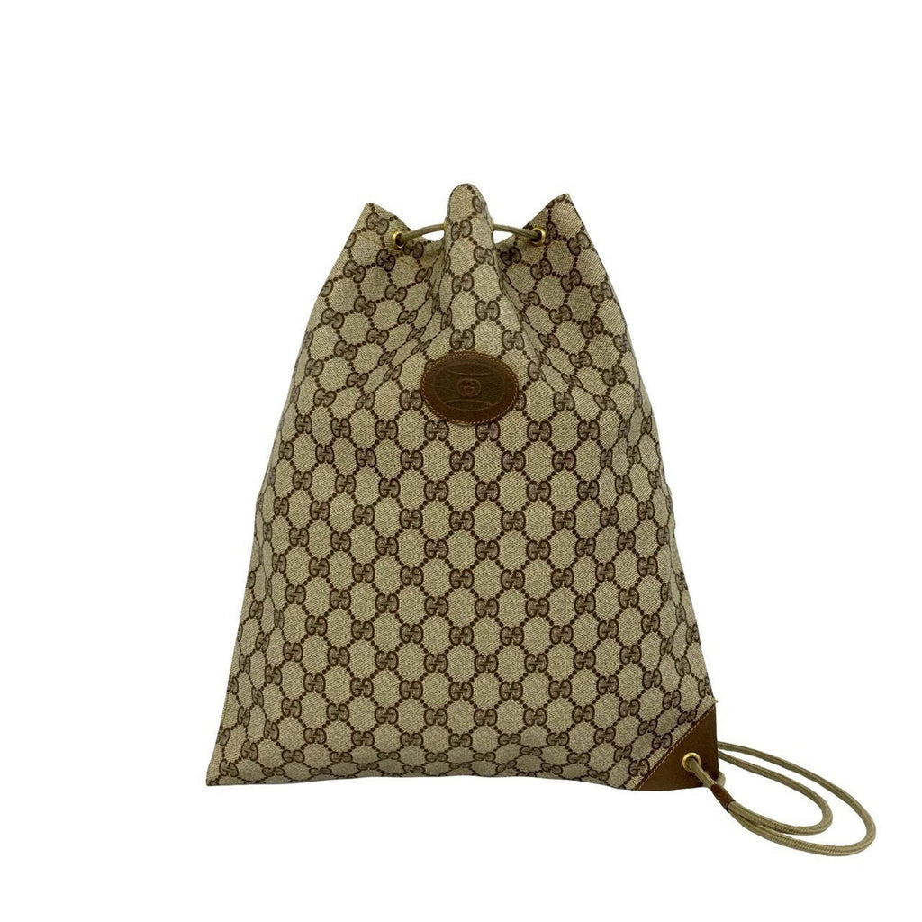 Gucci Brown Pvc Leather Handbag Shoulder Bag (Pre-Owned)