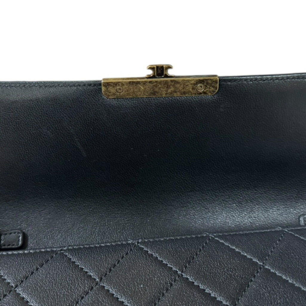 Chanel Black Leather Shoulder Bag