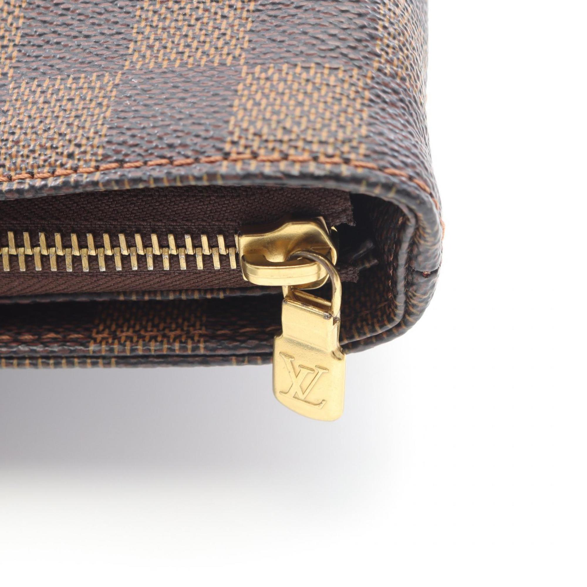 Louis Vuitton Brown Coated Canvas Leather Tote Bag