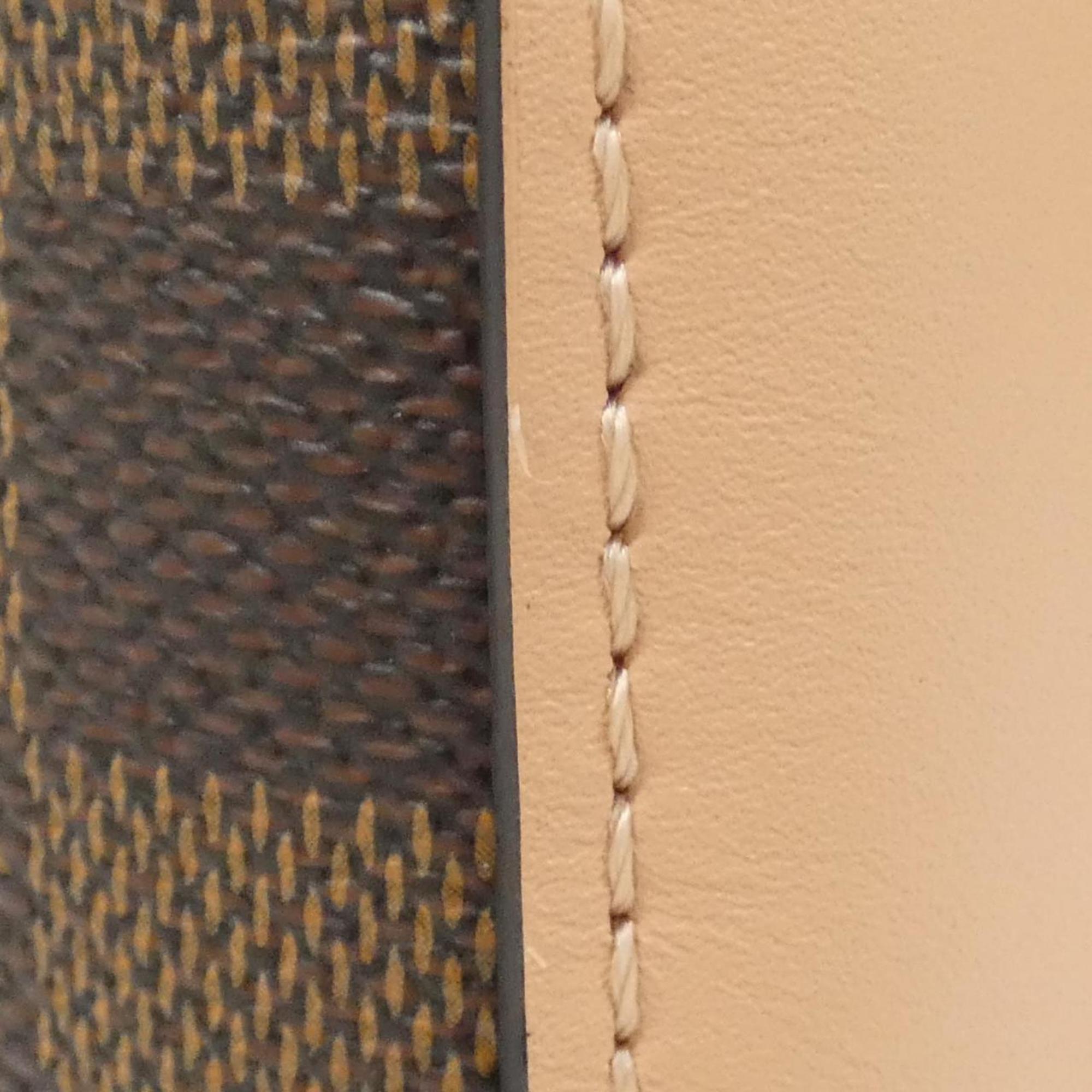 Louis Vuitton Brown Coated Canvas Shoulder Bag