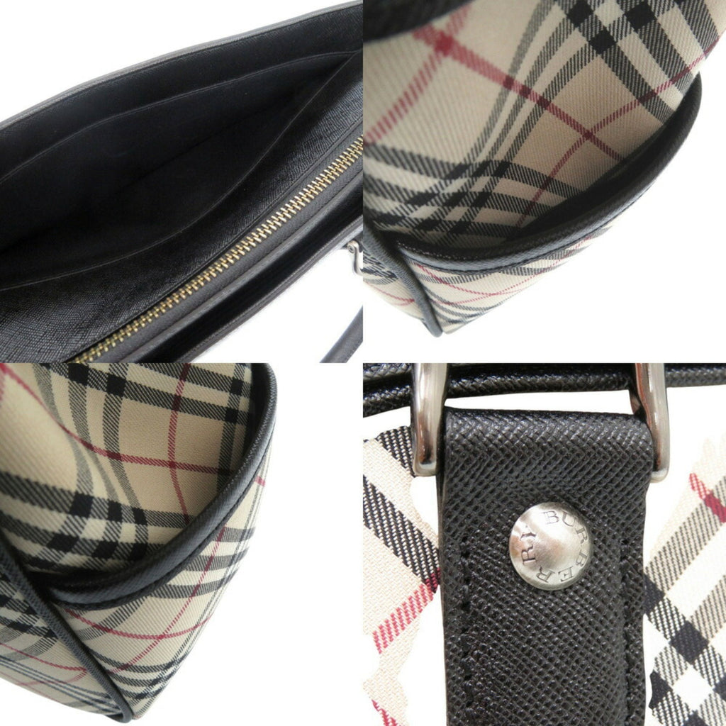 Burberry Multi-Color Leather Cotton Handbag
