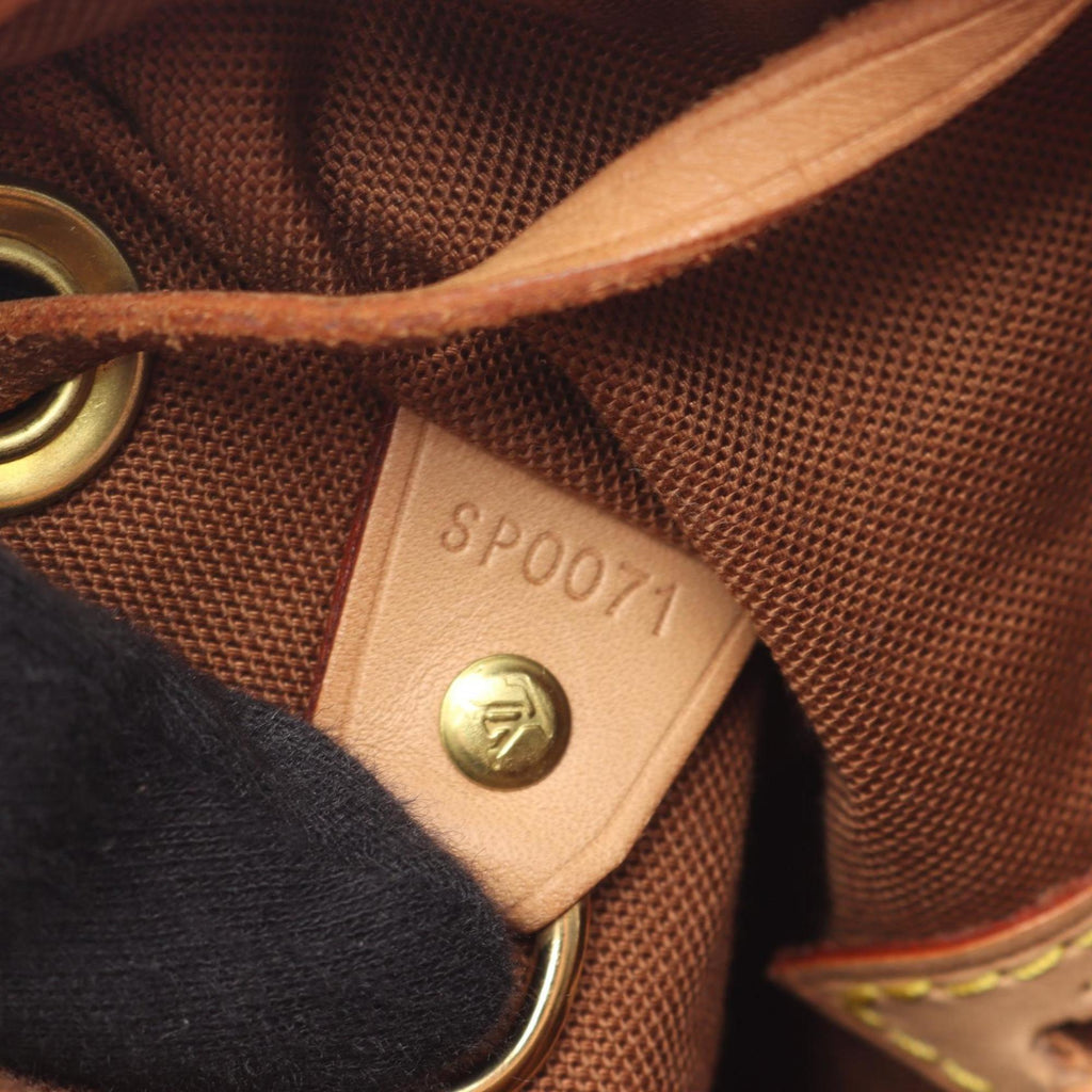 Louis Vuitton Brown Coated Canvas Leather Backpack Handbag