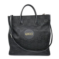 Gucci Black Nylon Leather Shoulder Bag (Pre-Owned)