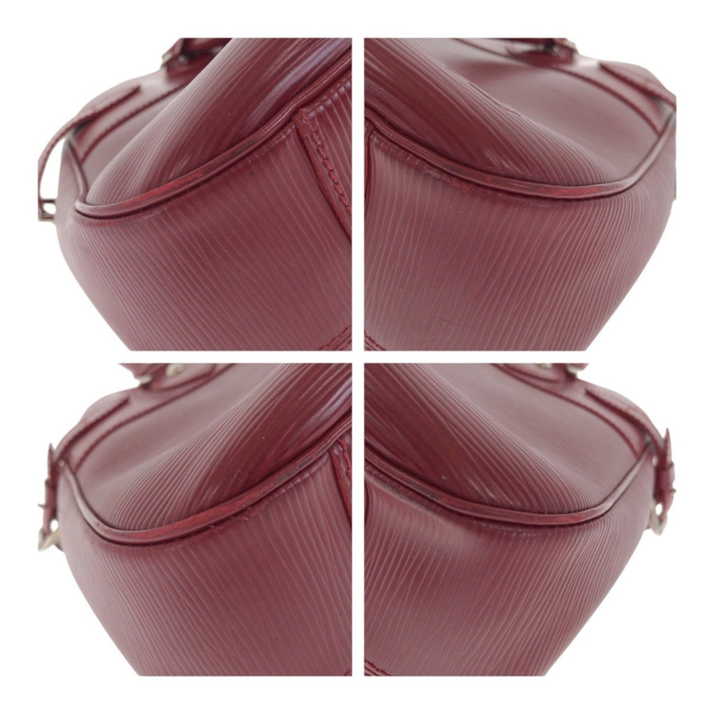 Louis Vuitton Red Color Leather Handbag Tote Bag