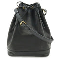 Louis Vuitton Black Noir White Epi Leather Shoulder Bag