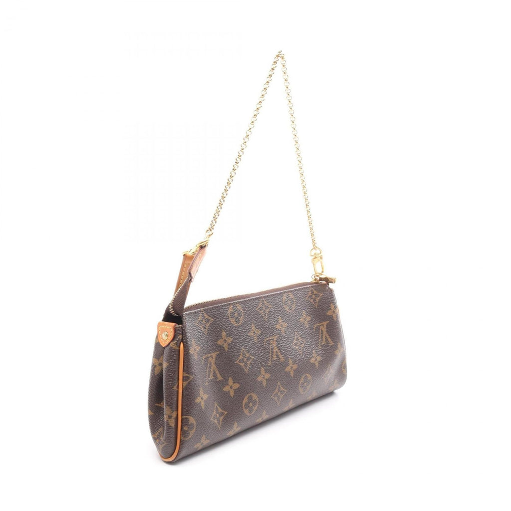 Louis Vuitton Brown Coated Canvas Leather Shoulder Bag