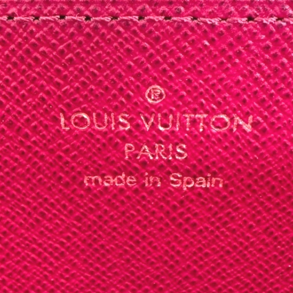 Louis Vuitton Monogram Brown Fuchsia Monogram Long Wallet