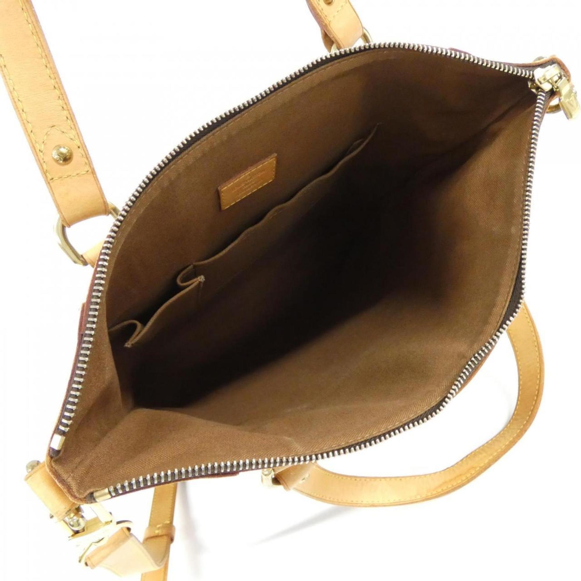 Louis Vuitton Brown Coated Canvas Handbag