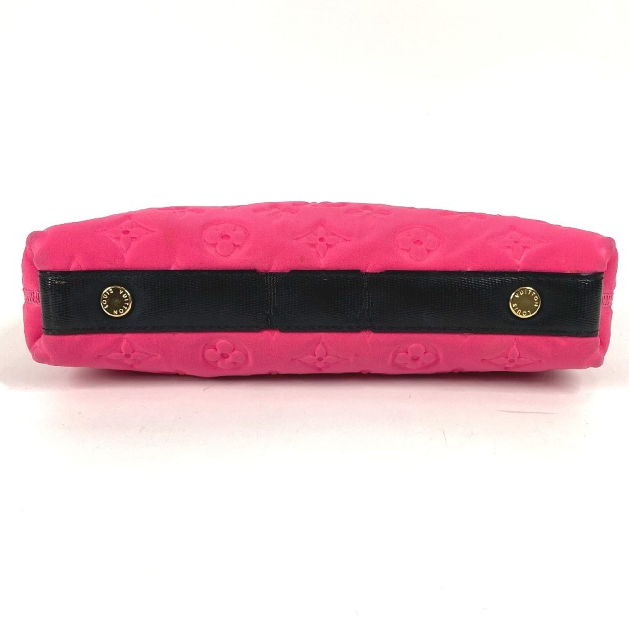 Louis Vuitton Black Galle Monogram Pink Monogram Clutch Bag Pouch