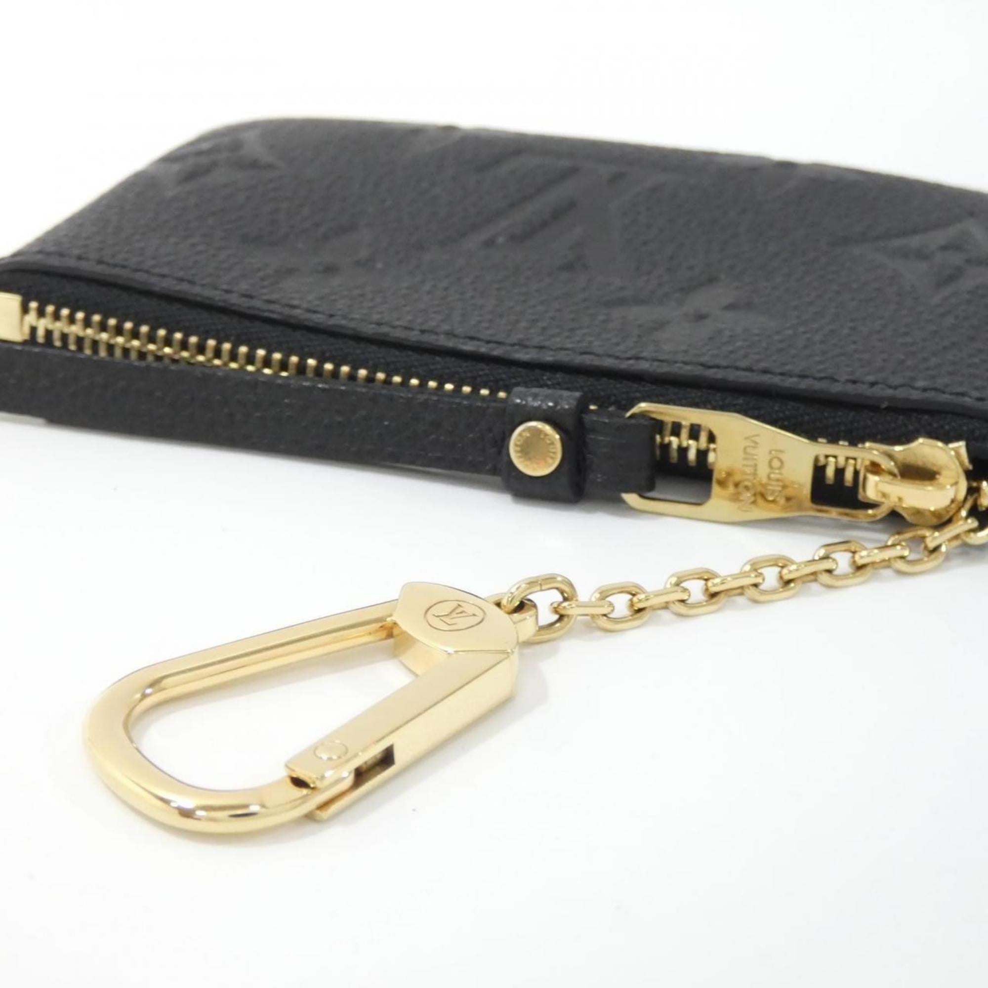 Louis Vuitton Black Leather Coin Purse/Coin Case