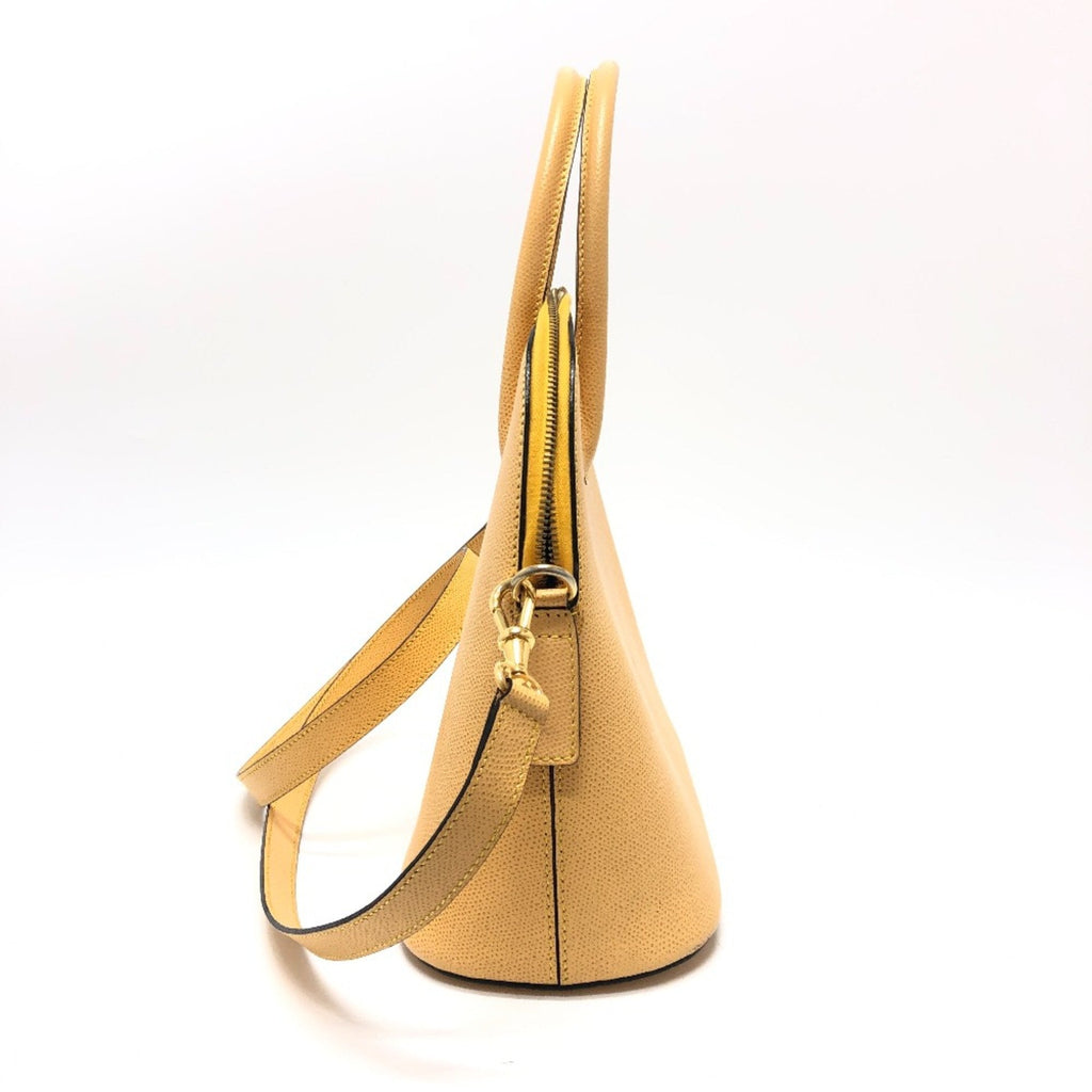 Celine Yellow Leather Shoulder Bag
