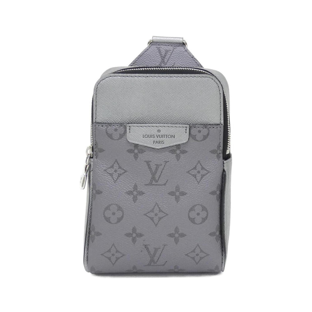 Louis Vuitton Gunmetal Coated Canvas Leather Shoulder Bag