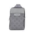 Louis Vuitton Gunmetal Coated Canvas Leather Shoulder Bag
