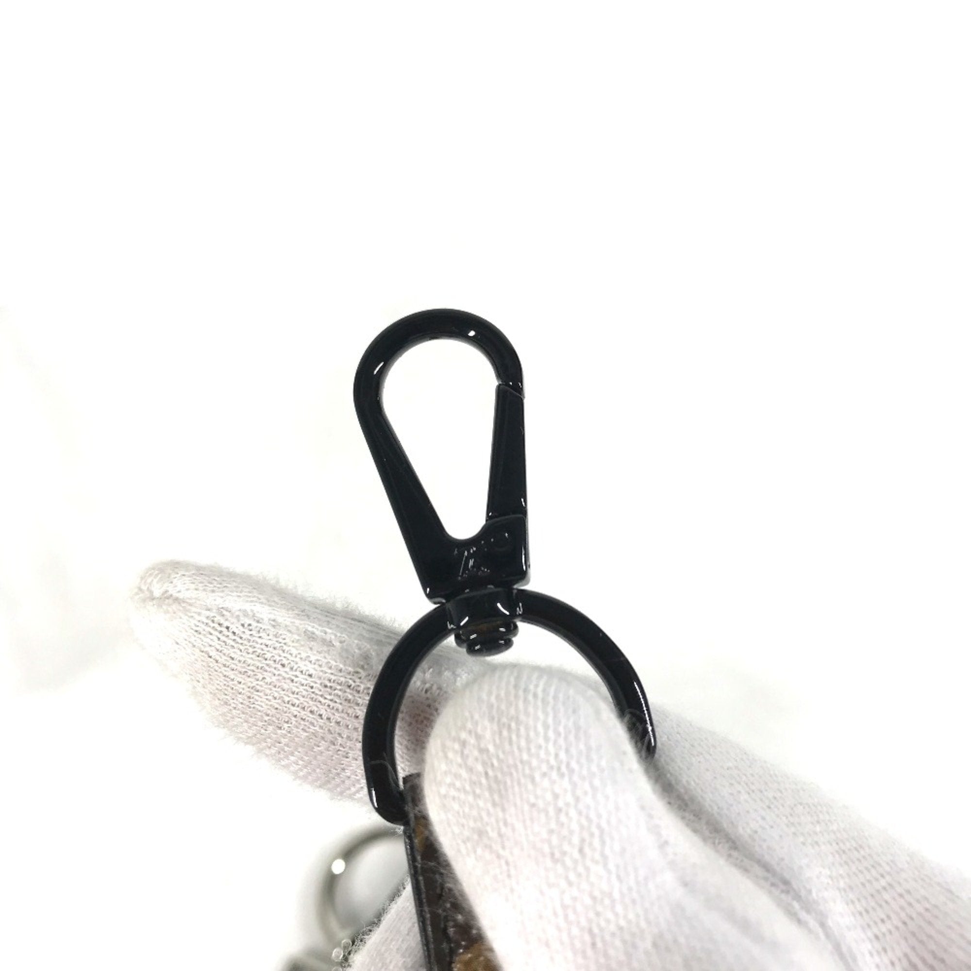 Louis Vuitton Black Leather Chain/Shoulder Wallet