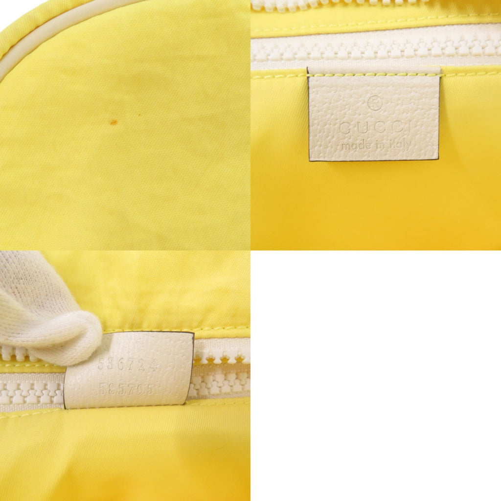 Gucci Yellow Nylon Backpack (Pre-Owned)