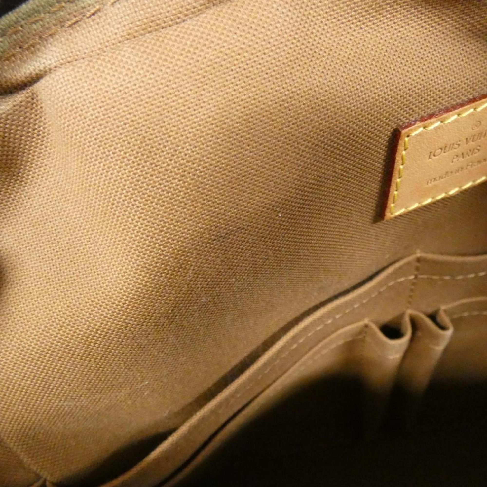 Louis Vuitton Brown Coated Canvas Shoulder Bag