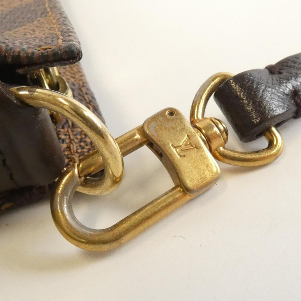 Louis Vuitton Brown Coated Canvas Pouch