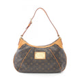 Louis Vuitton Brown Coated Canvas Leather Shoulder Bag